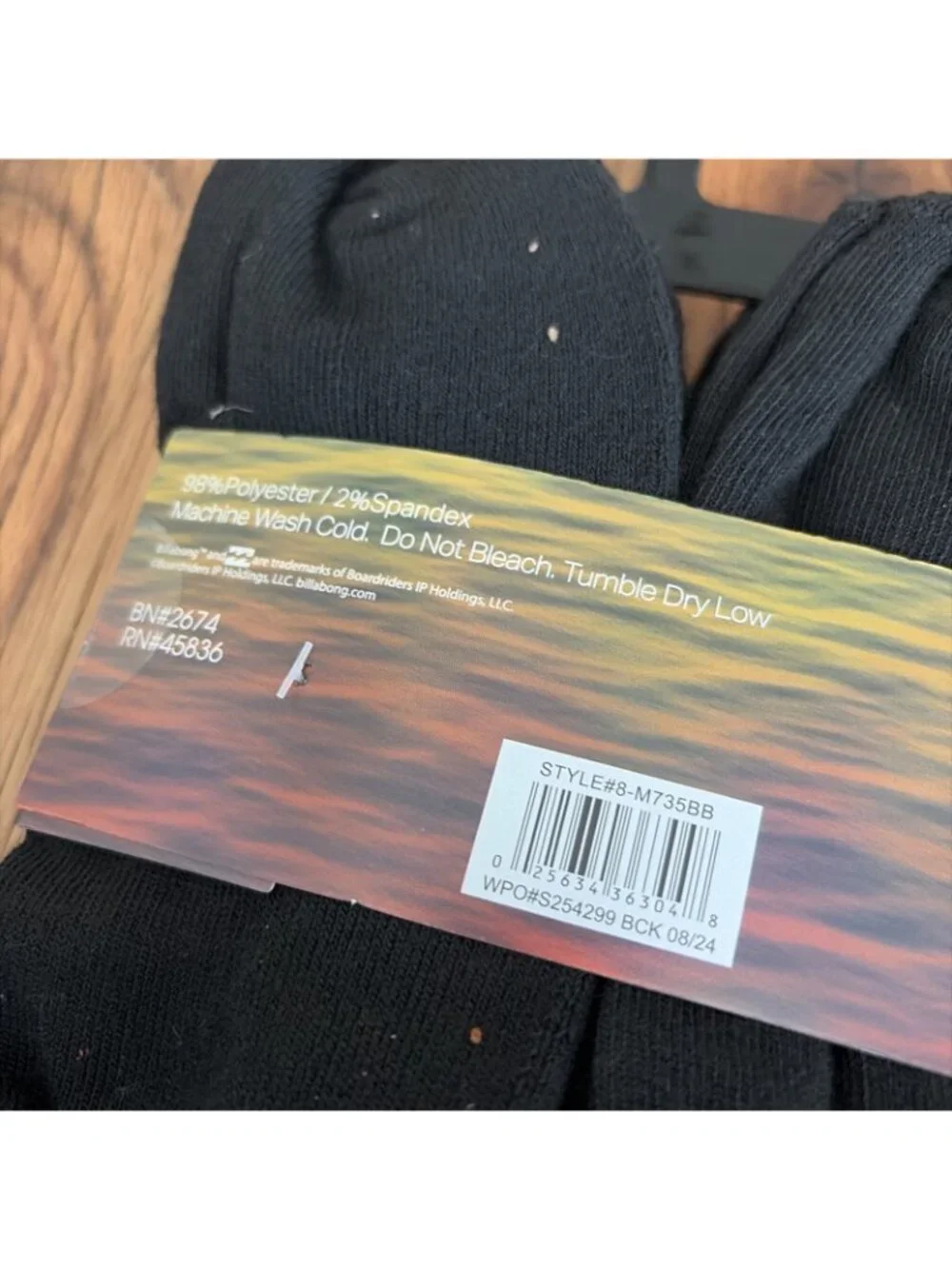 Billabong Mens 8 Pack Black Half Cushion Low Cut Socks Size 10-13 NWT